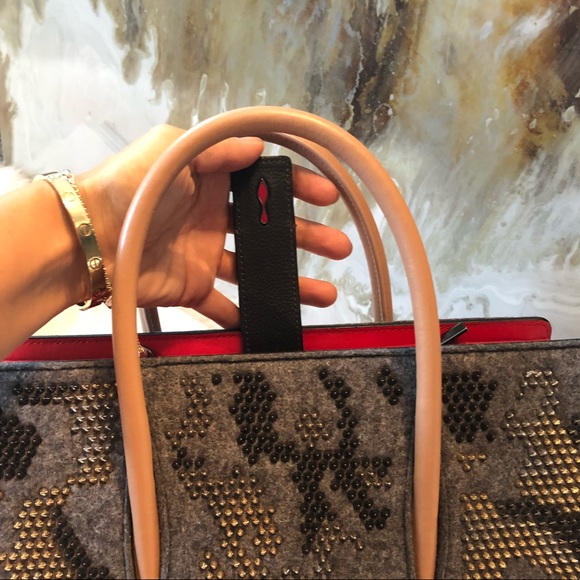 Christian Louboutin Gray Camouflage Spike Paloma - Picture 6 of 8